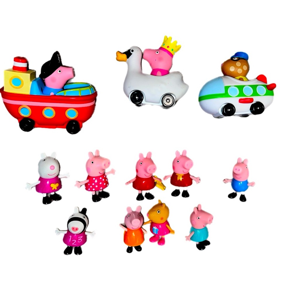 Peppa Pig and Friends Lot of 12 Toys Set